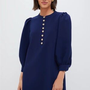 POMANDER PLACE. Navy Crepe Samantha Dress. Size S.